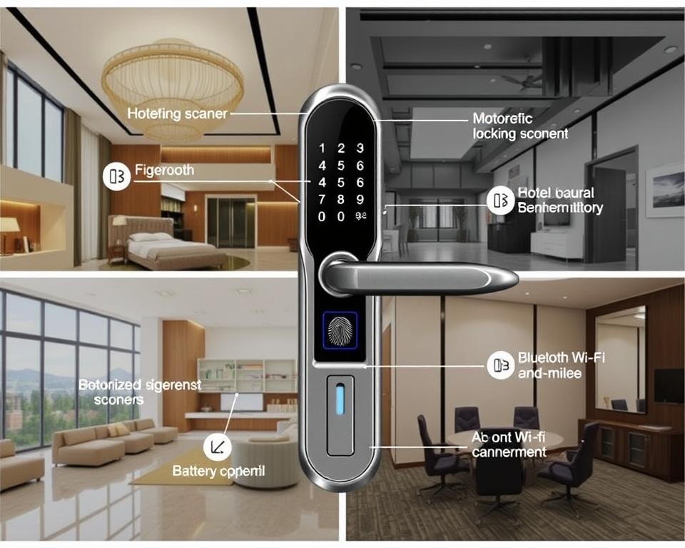 Componentes de una cerradura inteligente